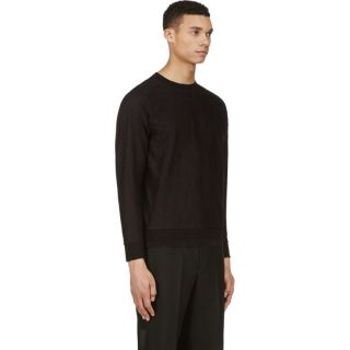 Paul Smith Black & Purple Lace Overlay Pullover