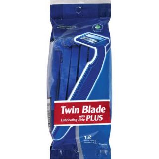 Schick Twin Blade Plus Disposable Razors, 12ct