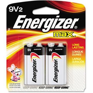 Energizer Max 9 Volt, 2 Pack