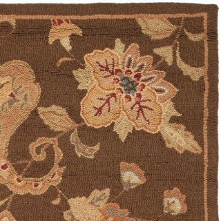 Safavieh Handmade Paisley Brown Wool Rug (83 x 11)  