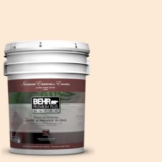 BEHR Premium Plus Ultra 5 gal. #P220 1 Frosty Melon Eggshell Enamel Interior Paint 275005