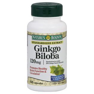 Natures Bounty Ginkgo Biloba, 120 mg, Capsules, 100 capsules   Health
