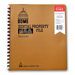 Rental Property File,w/ Inside Pockets,Not Dated, 9 3/4x11 by DOME