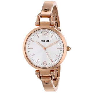 Fossil Womens Georgia Rose goldtone Stainless Steel Watch
