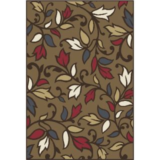 Home Dynamix Oslo Taupe Rectangular Indoor Woven Area Rug (Common 5 x 7; Actual 62 in W x 86 in L)