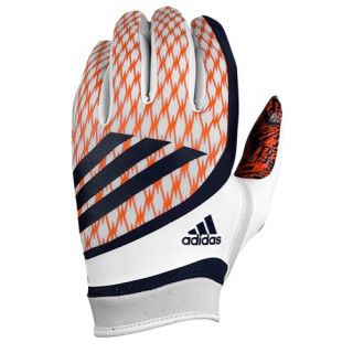 adidas adiFast Strapless Receiver Gloves   Mens   Football   Sport Equipment   White/Navy/Orange