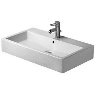 Vero Above Counter Porcelain Bathroom Sink with Overflow by Duravit