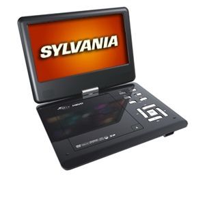 Sylvania SDVD9004 Portable DVD Player   9 Widescreen LCD Display, Swivel Style, USB, Remote, Black (Refurbished)