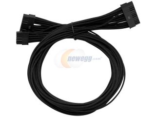 Open Box Individually Sleeved Cable Set for EVGA B2/G2/P2 Power Supply / PSU (Black)   EVGA 100 CK 1300 B9