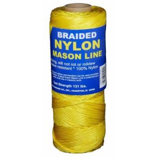 T.W. Evans Cordage #1 x 1000 ft. Braided Nylon Mason Line in Yellow 12 504