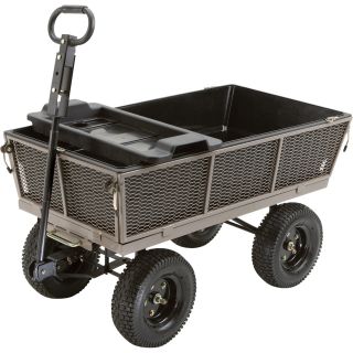 Dumping Yard Cart — 44in.L x 24in.W, 1200-Lb. Capacity, Model# NTEMP10