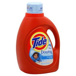 Tide Plus a Touch of Downy Detergent, Clean Breeze, 100 fl oz (3.12 qt