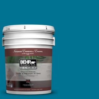 BEHR Premium Plus Ultra 5 gal. #S G 520 Blue Luxury Eggshell Enamel Interior Paint 275305