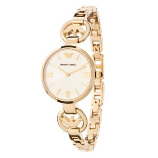 Emporio Armani Womens AR1774 Retro Gold tone Stainless Steel Watch