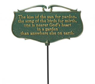 The Kiss of the Sun   Garden Poem Sign —