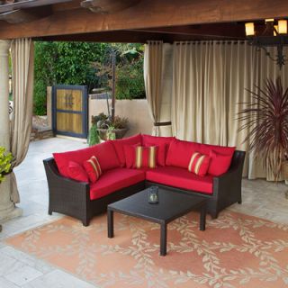 RST Brands Outdoor Cantina Deco 2 Piece Sectional Sofa Set