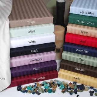 Simple Luxury 300 Thread Count Egyptian Cotton Stripe Waterbed Queen