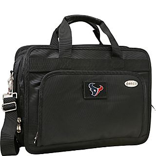 Denco Sports Luggage NFL Houston Texans 16 Black  Expandable  Briefcase