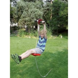 90ft. Eagle Zipline — 250-lb. Capacity, 8ft. Sling  Outdoor Play