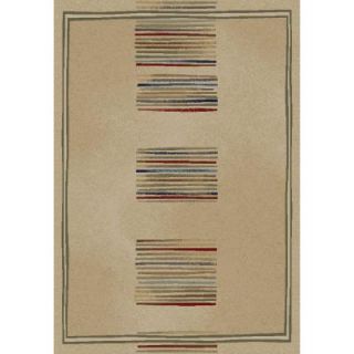 Concord Global Trading Jewel Stripes Ivory 6 ft. 7 in. x 9 ft. 3 in. Area Rug 41326