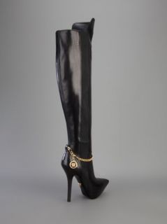 Versace Knee high Chain Detail Boot