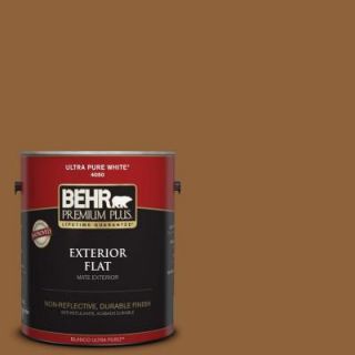 BEHR Premium Plus 1 gal. #S250 7 Moroccan Spice Flat Exterior Paint 430001