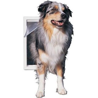 Ideal Thermoplastic Pet Door White, Extra Large for pet to 90 lbs.