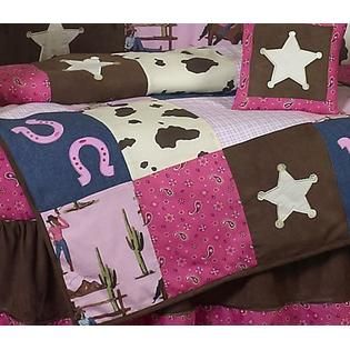 Sweet Jojo Designs  Cowgirl Collection 5pc Toddler Bedding Set