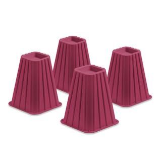 Honey Can Do Bed Risers Pink Set of 4   Home   Furniture   Bedroom