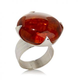 Jay King Round Amber Sterling Silver Ring   7903910