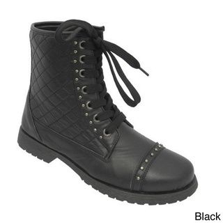 Womens Aurora 36 Lace up Combat Ankle Boots