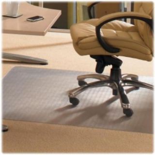 Cleartex Antibacterial Chairmat   Carpet, Home, Office36" Width   Clear (ab119026ev)