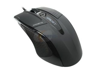 GIGABYTE GM M8000X Rubber Black 7 Buttons USB Wired Laser Gaming Mouse