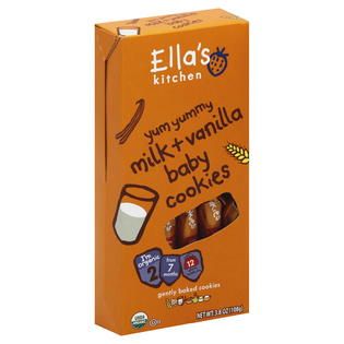 Ellas Kitchen Baby Cookies, Milk + Vanilla, 2 (from 7 Months), 3.8 oz