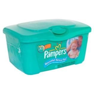 Pampers  Natural Aloe Wipes, Unscented, 80 wipes
