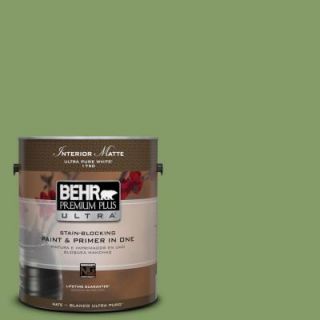 BEHR Premium Plus Ultra 1 gal. #M370 5 Agave Plant Matte Interior Paint 175301