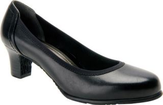 Womens Ros Hommerson Halo Pump   Black Burnished Leather