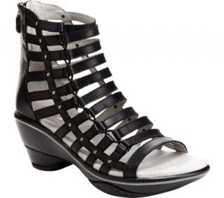 Womens Jambu Brookline Gladiator Sandal   Black Vintage Leather