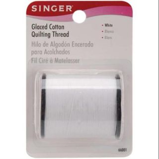 Glaced Cotton Quilting Thread 150 Yards White