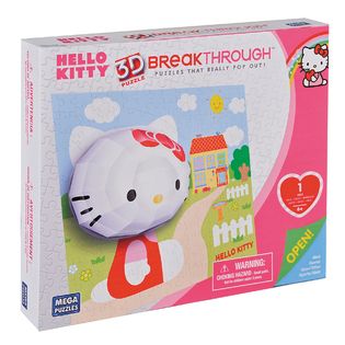 Mega Bloks  3D Breakthrough Puzzle   Hello Kitty   100 Pieces
