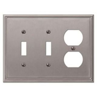 Creative Accents 3 Gang Combination Wall Plate   Brushed Nickel DISCONTINUED 3116BN