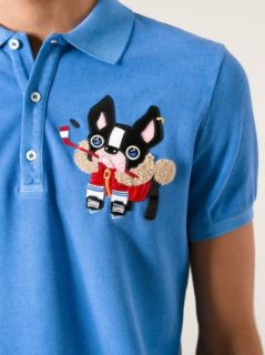 Dsquared2 Appliqué Bulldog Polo Shirt