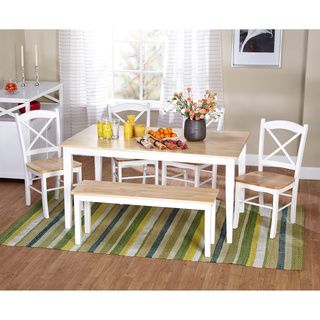 Simple Living Tiffany 6 piece Dining Set with Bench  