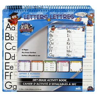The Board Dudes Dry Erase Activity Book, Letters & Numbers, 1 book