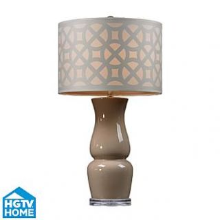 HGTV Home The HGTV 158 Taupe Ceramic Table Lamp   Home   Home Decor