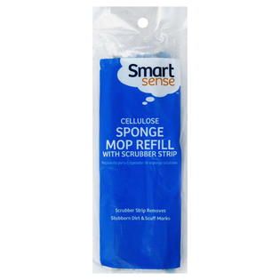 Smart Sense Mop Refill, Sponge, Cellulose, with Scrubber Strip, 1
