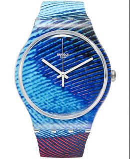 Swatch Unisex Swiss Exotic Charm Multi Color Silicone Strap Watch 41mm