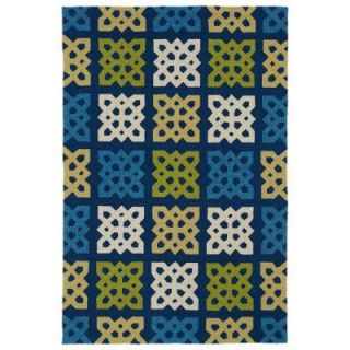Kaleen Home and Porch Blue 9 ft. x 12 ft. Indoor/Outdoor Area Rug 2032 17 9 X 12