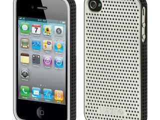 Apple iPhone 4S/iPhone 4 Black Border with Silver Back Platinum Collection Fusion Series