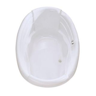 MAAX Dolce Vita 6 ft. Center Drain Soaking Tub in White 105186 000 001 000